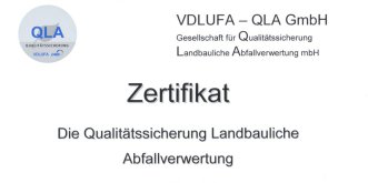 Qualitätssiegel für Erfurter Klärschlamm