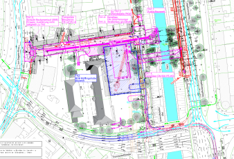 Der Lageplan zeigt, wo die Baumaßnahmen in der Müfflingstraße stattfinden.