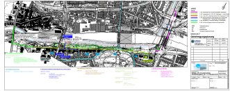 Der Plan zeigt die einzelnen Abschnitte in denen der Transportkanal gebaut wird. 