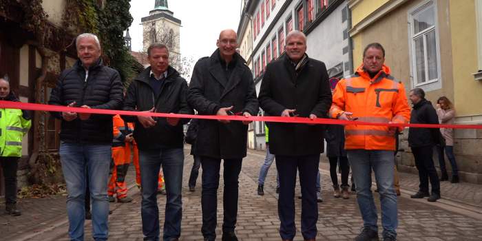 Übergabe der Allerheiligenstraße
